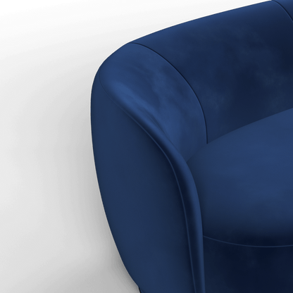 Posh Sofa - Curved Back Sofa with Continuous Base