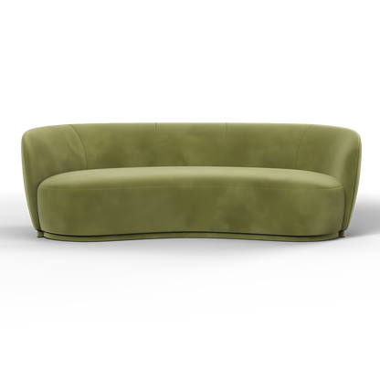 Posh Sofa - Curved Back Sofa with Continuous Base
