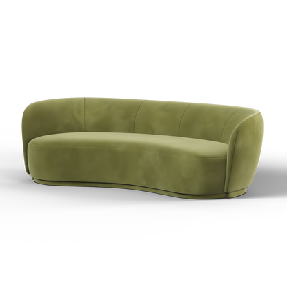 Posh Sofa - Curved Back Sofa with Continuous Base
