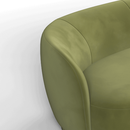 Posh Sofa - Curved Back Sofa with Continuous Base