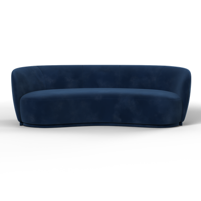 Posh Sofa - Curved Back Sofa with Continuous Base