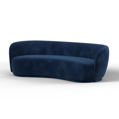 Posh Sofa - Curved Back Sofa with Continuous Base