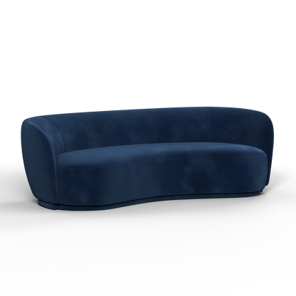 Posh Sofa - Curved Back Sofa with Continuous Base