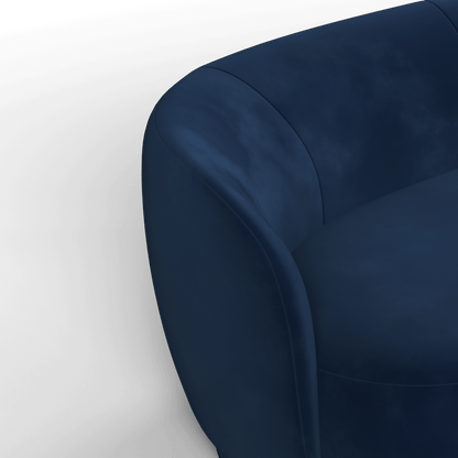 Posh Sofa - Curved Back Sofa with Continuous Base