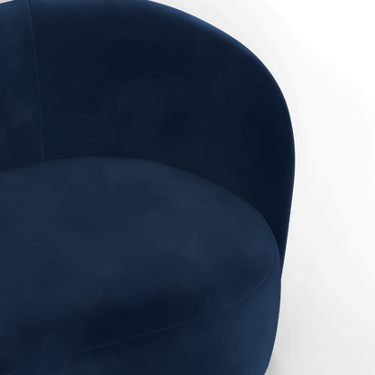 Posh Sofa - Curved Back Sofa with Continuous Base