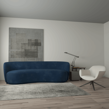 Posh Sofa - Curved Back Sofa with Continuous Base