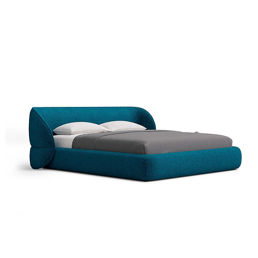 Carla Bed with Modern Curved Headboard