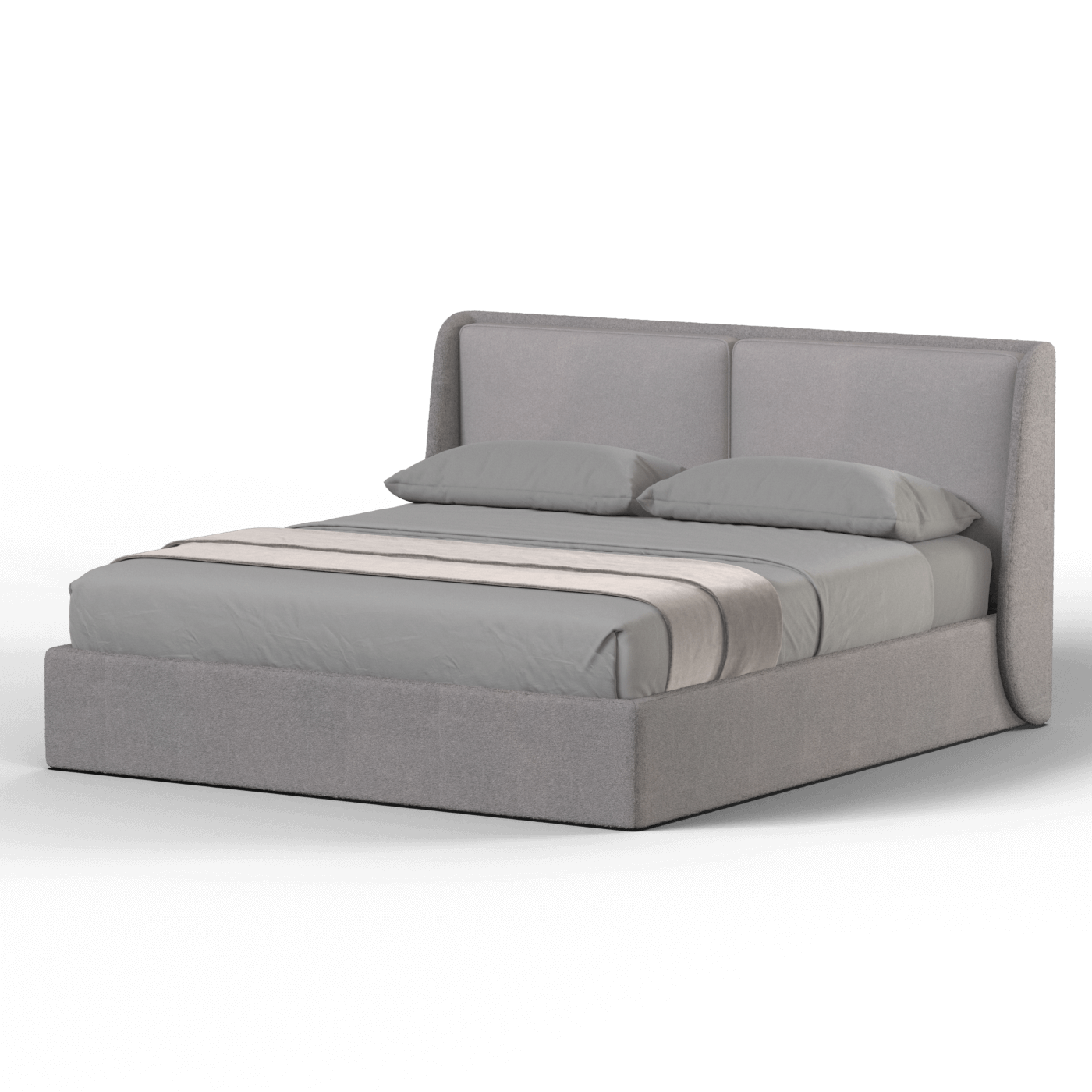 Ruby Upholstered Double Bed in Premium Fabric
