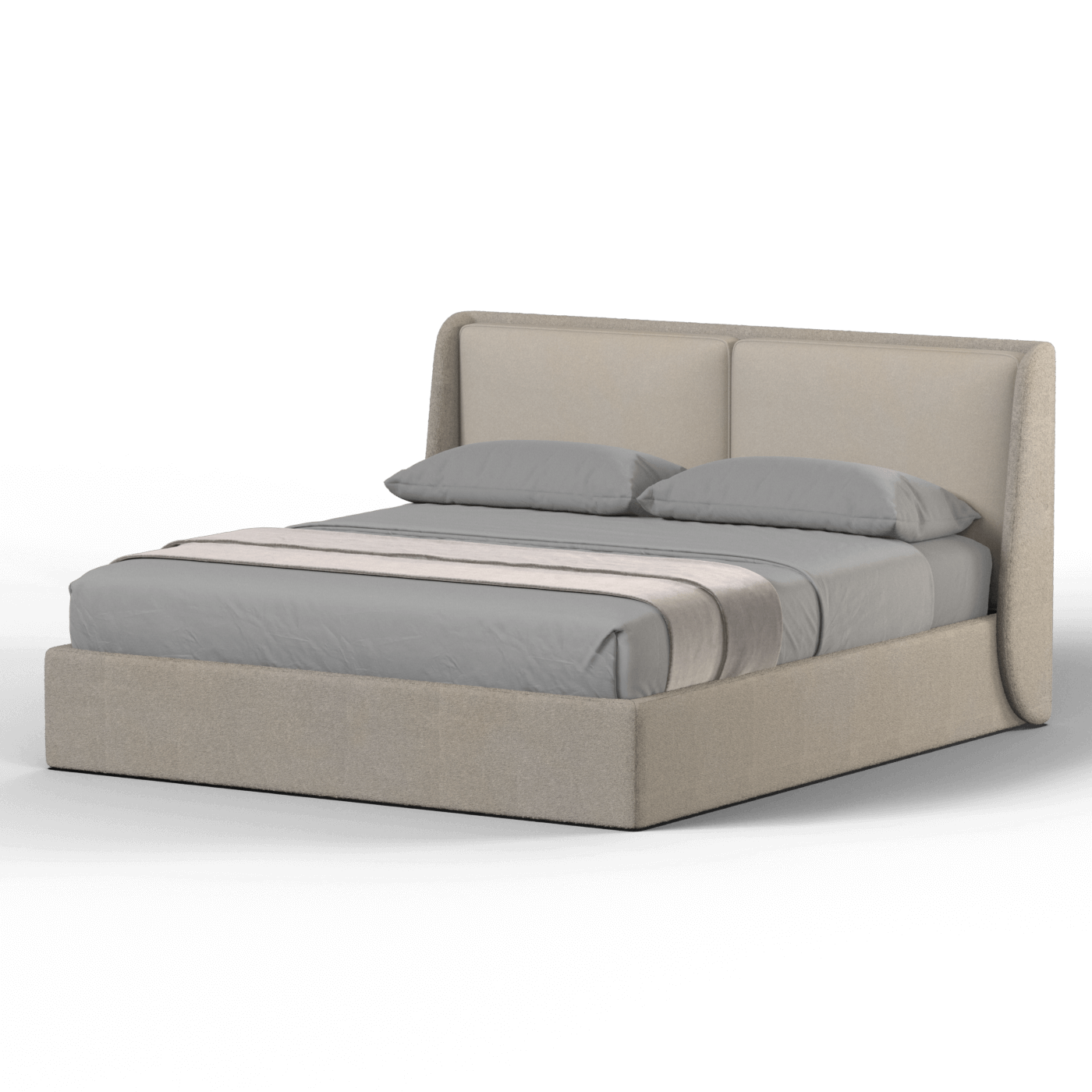 Ruby Upholstered Double Bed in Premium Fabric