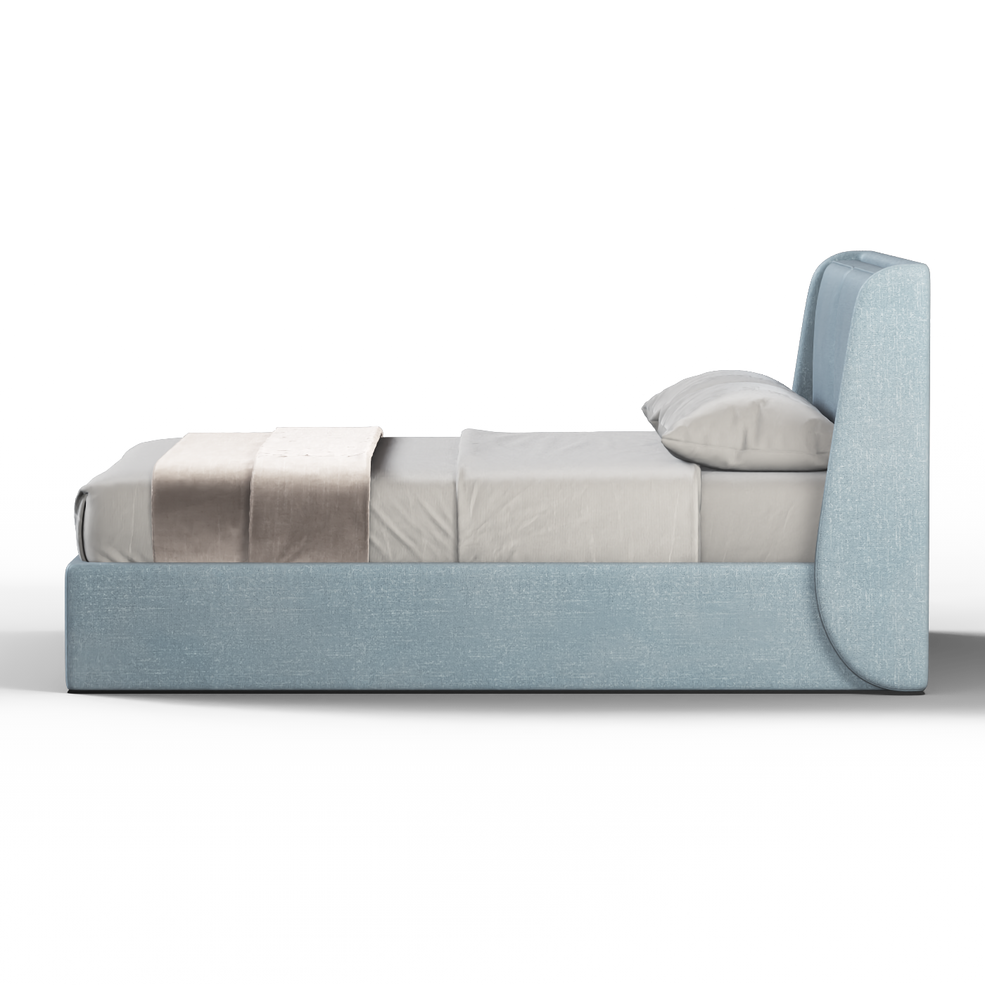 Ruby Upholstered Double Bed in Premium Fabric
