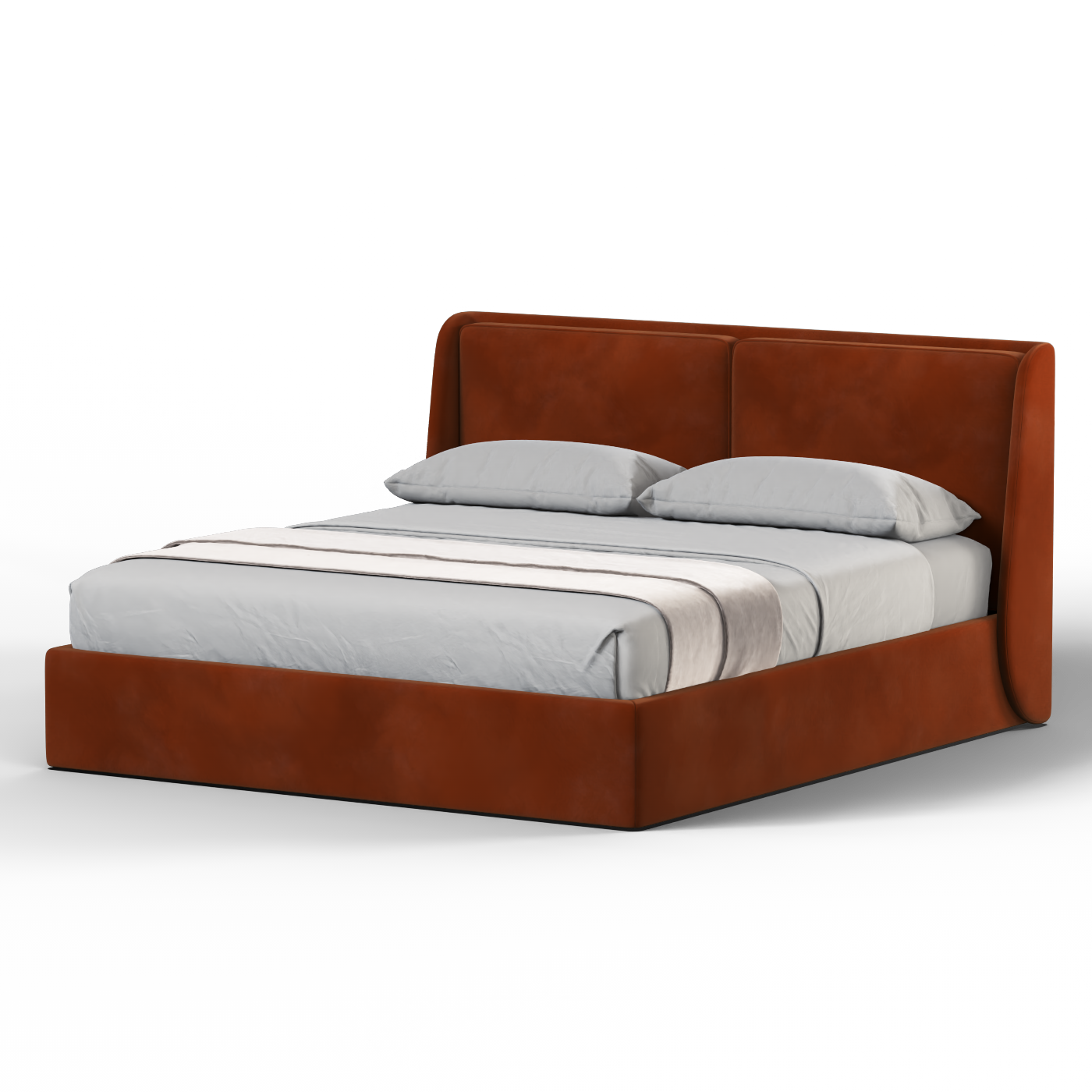 Ruby Upholstered Double Bed in Premium Fabric
