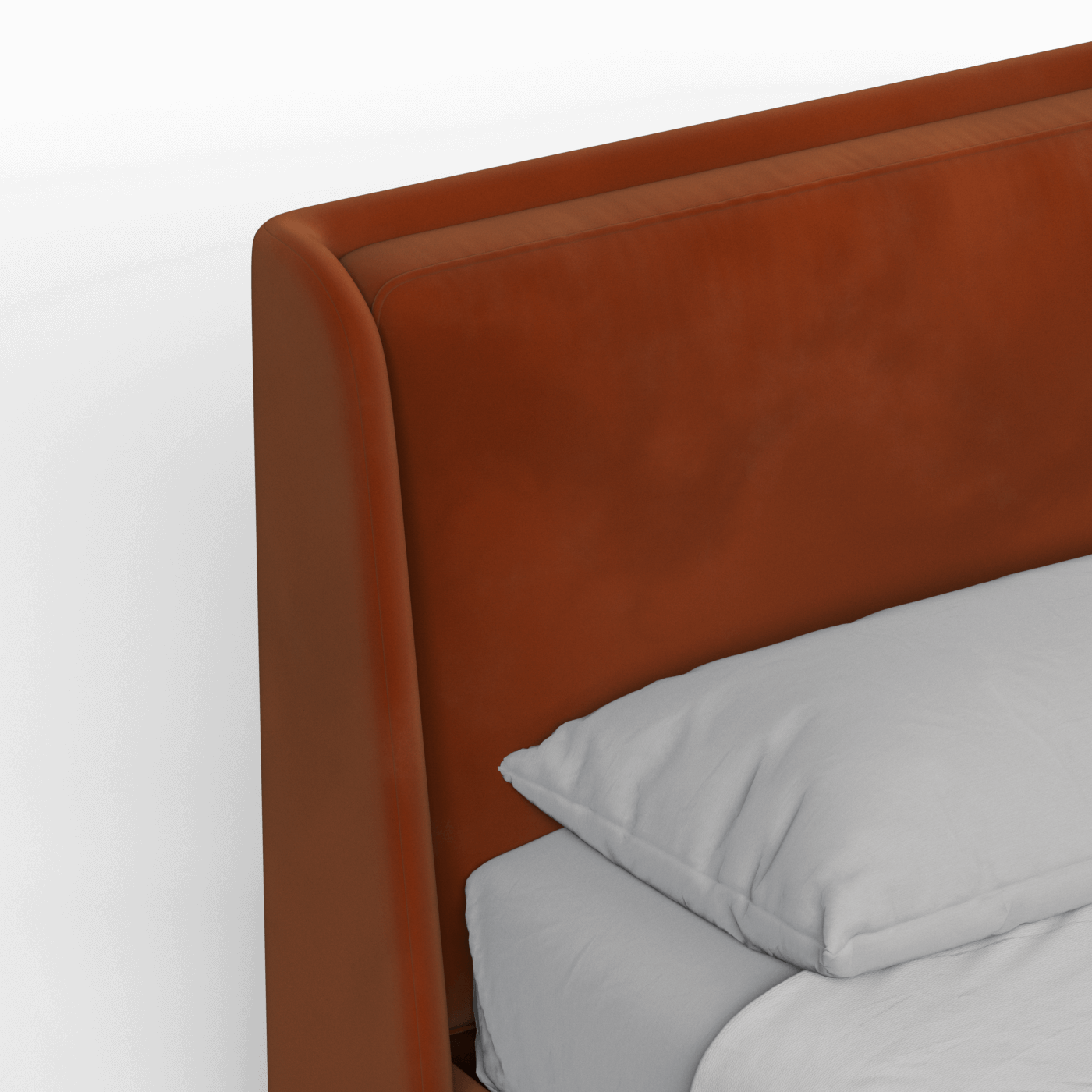 Ruby Upholstered Double Bed in Premium Fabric
