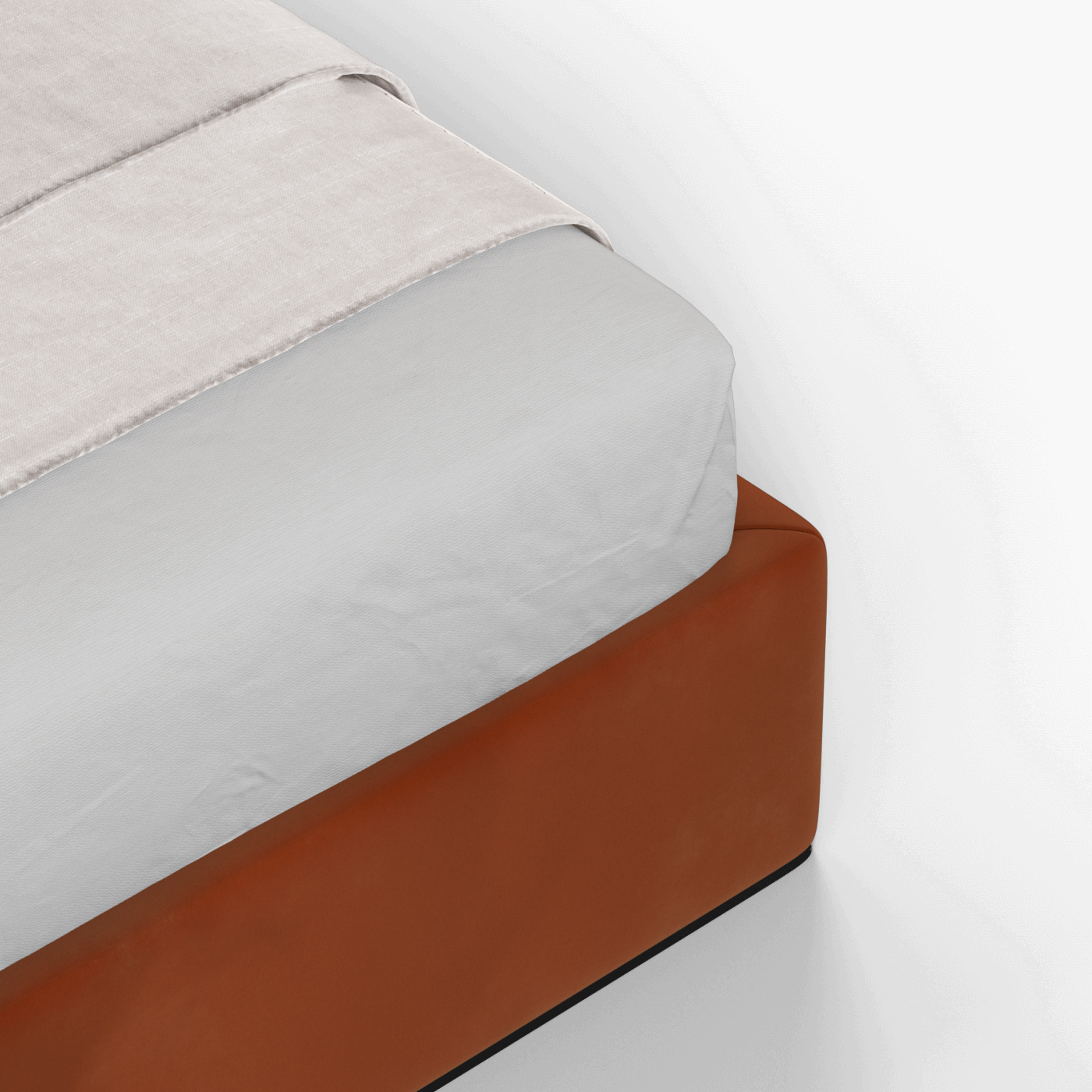 Ruby Upholstered Double Bed in Premium Fabric
