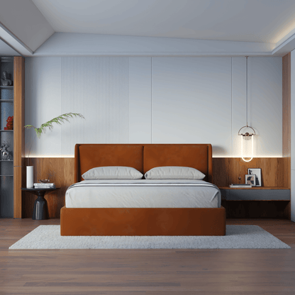 Ruby Upholstered Double Bed in Premium Fabric