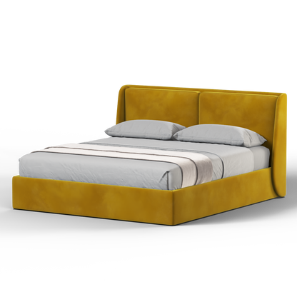 Ruby Upholstered Double Bed in Premium Fabric