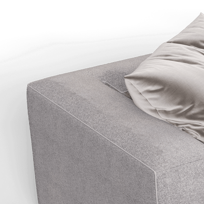 Savile Sofa — Compact Form with Wide Straight Armrests