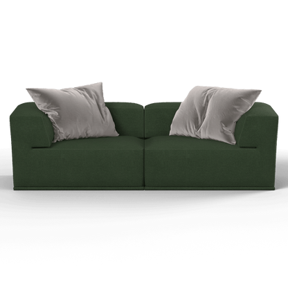 Savile Sofa — Compact Form with Wide Straight Armrests