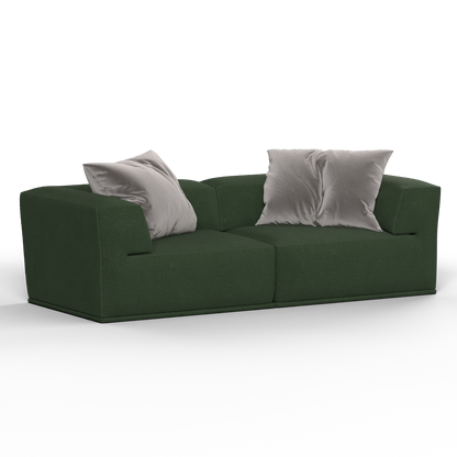 Savile Sofa — Compact Form with Wide Straight Armrests