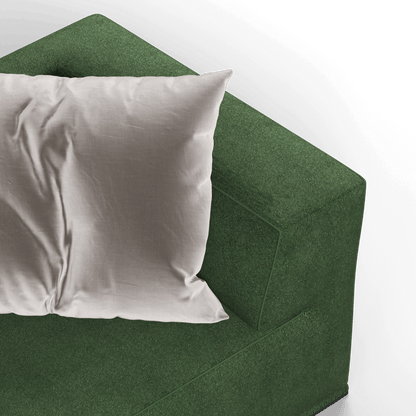 Savile Sofa — Compact Form with Wide Straight Armrests