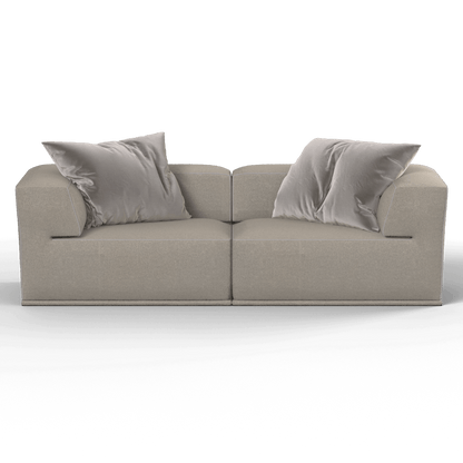 Savile Sofa — Compact Form with Wide Straight Armrests