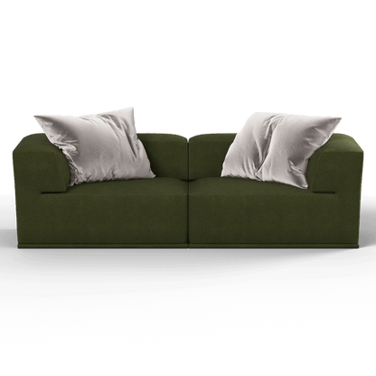 Savile Sofa — Compact Form with Wide Straight Armrests