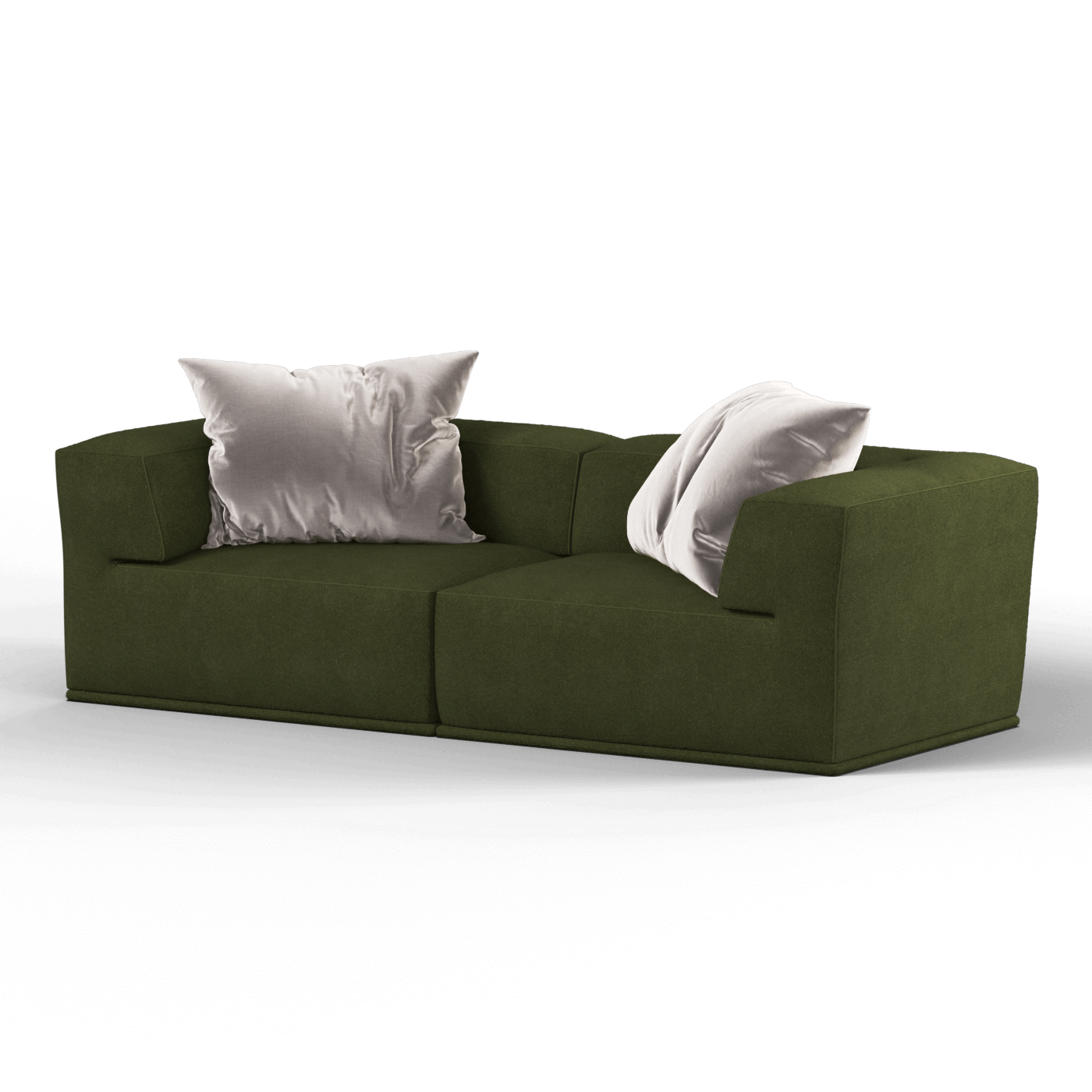 Savile Sofa — Compact Form with Wide Straight Armrests