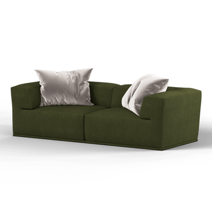 Savile Sofa — Compact Form with Wide Straight Armrests