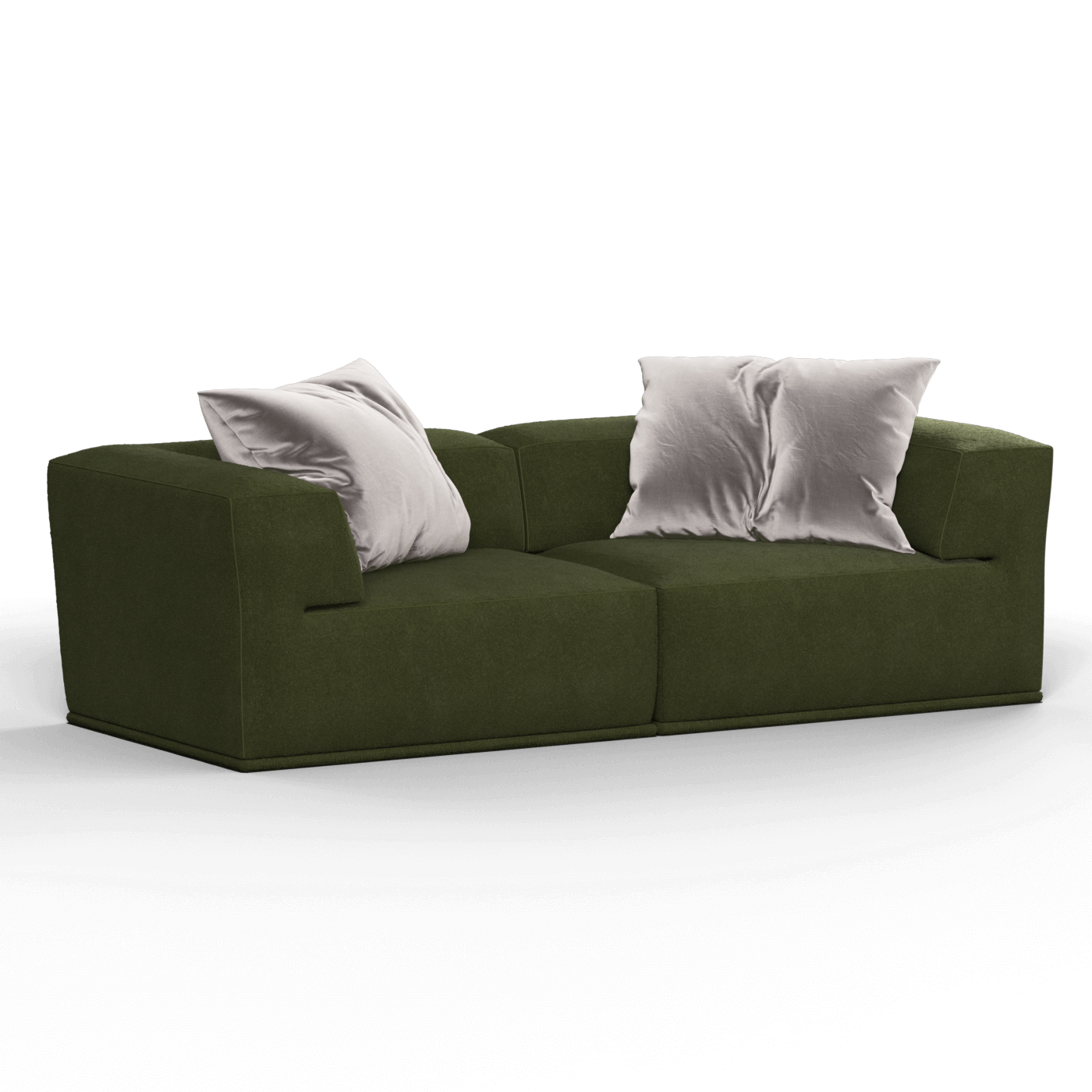 Savile Sofa — Compact Form with Wide Straight Armrests