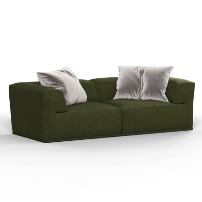 Savile Sofa — Compact Form with Wide Straight Armrests