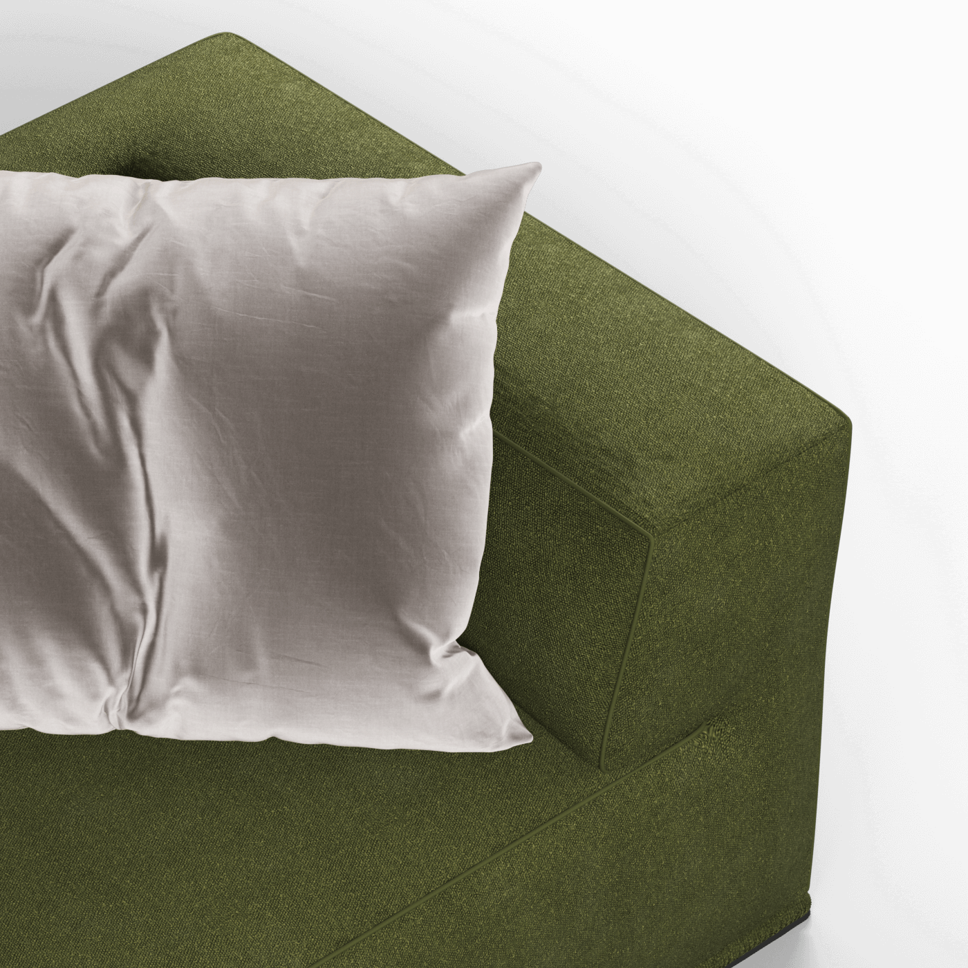 Savile Sofa — Compact Form with Wide Straight Armrests
