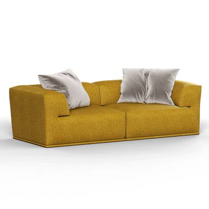 Savile Sofa — Compact Form with Wide Straight Armrests