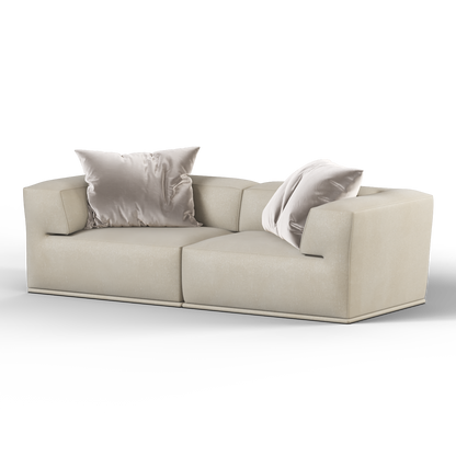 Savile Sofa — Compact Form with Wide Straight Armrests