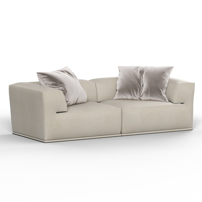 Savile Sofa — Compact Form with Wide Straight Armrests