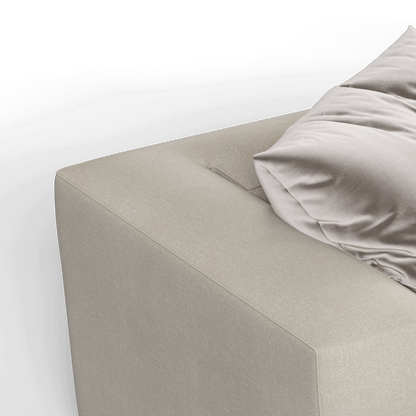 Savile Sofa — Compact Form with Wide Straight Armrests