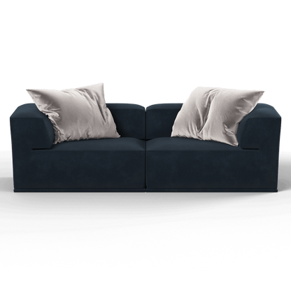 Savile Sofa — Compact Form with Wide Straight Armrests