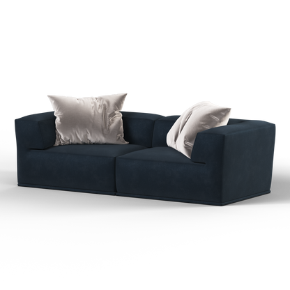 Savile Sofa — Compact Form with Wide Straight Armrests