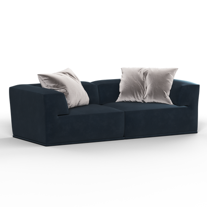 Savile Sofa — Compact Form with Wide Straight Armrests