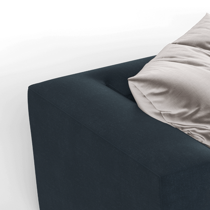 Savile Sofa — Compact Form with Wide Straight Armrests