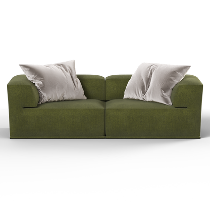 Savile Sofa — Compact Form with Wide Straight Armrests