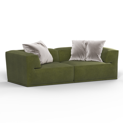 Savile Sofa — Compact Form with Wide Straight Armrests