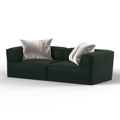 Savile Sofa — Compact Form with Wide Straight Armrests