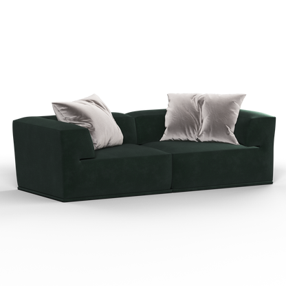 Savile Sofa — Compact Form with Wide Straight Armrests