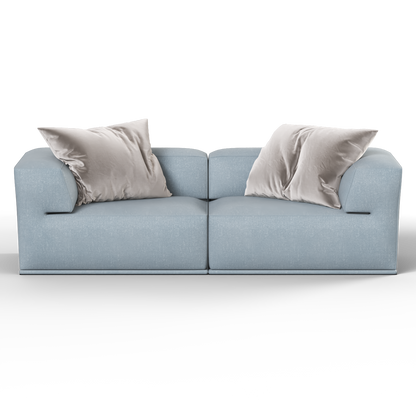 Savile Sofa — Compact Form with Wide Straight Armrests