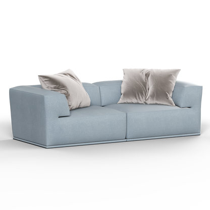 Savile Sofa — Compact Form with Wide Straight Armrests