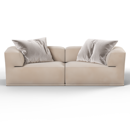 Savile Sofa — Compact Form with Wide Straight Armrests