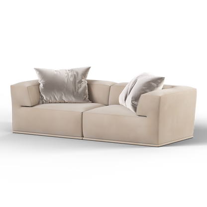 Savile Sofa — Compact Form with Wide Straight Armrests