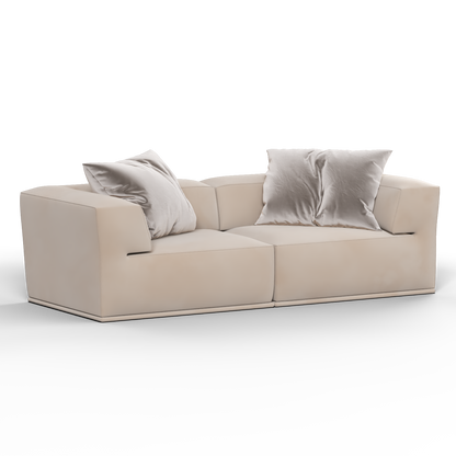 Savile Sofa — Compact Form with Wide Straight Armrests