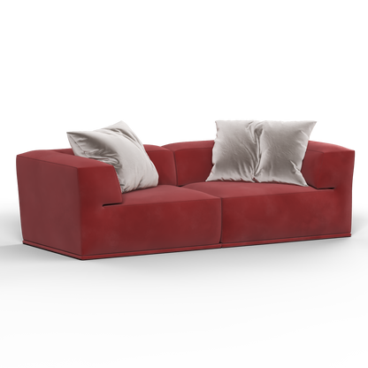 Savile Sofa — Compact Form with Wide Straight Armrests