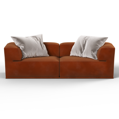 Savile Sofa — Compact Form with Wide Straight Armrests