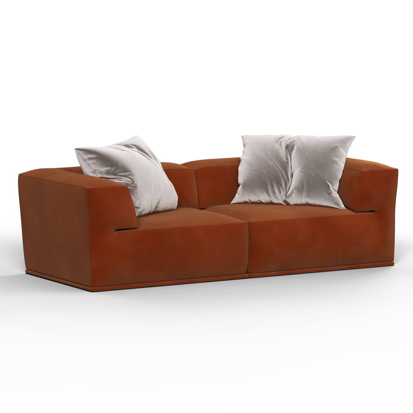 Savile Sofa — Compact Form with Wide Straight Armrests